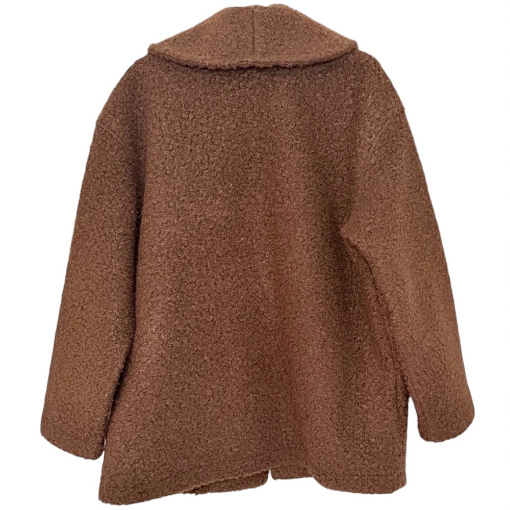 Madewell Pebbled Faux Shearling Shawl Collar Coat – Size M | Cozy Cottage - Picture 2 of 15